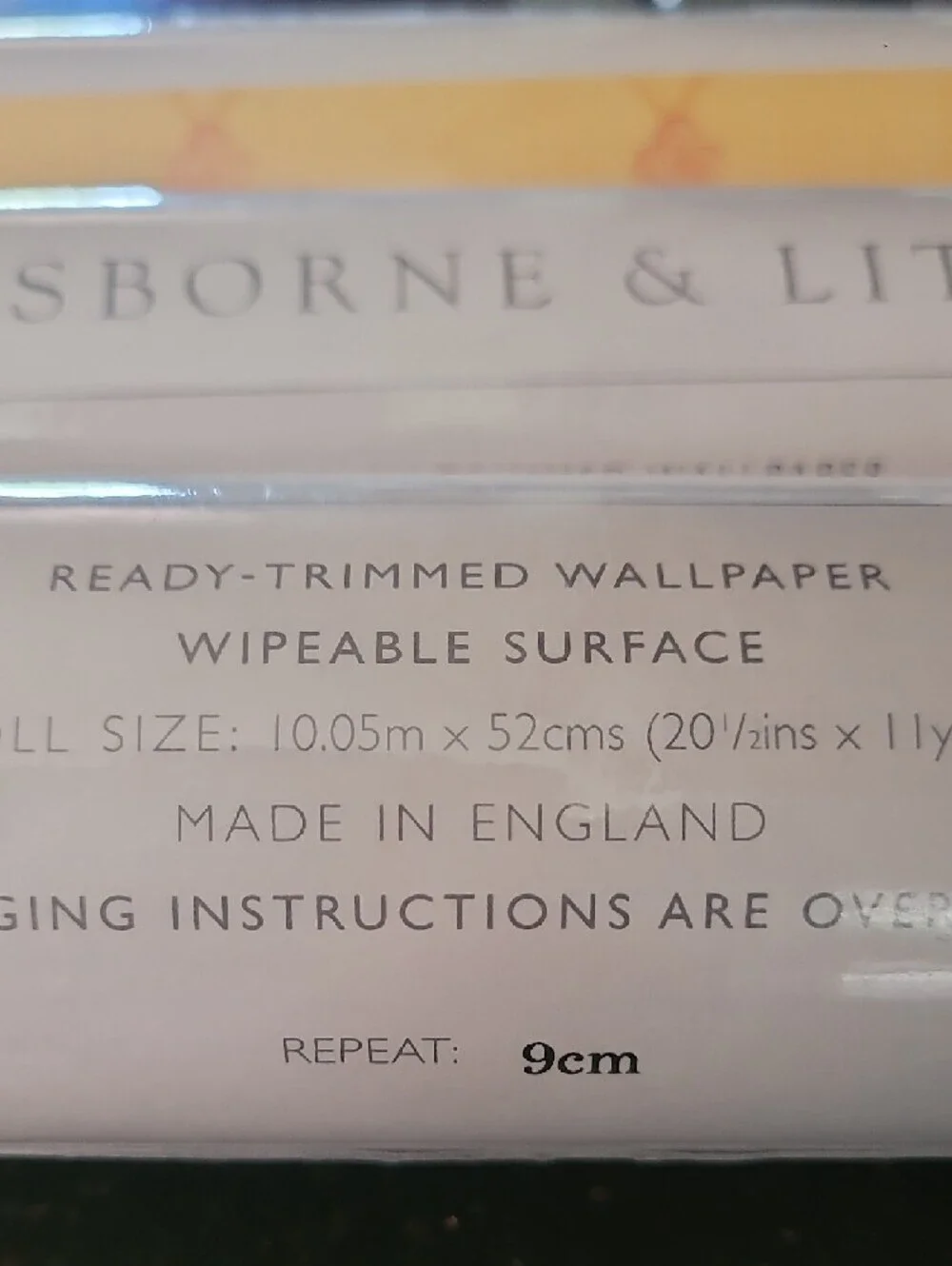 3 Roll Bundle- Osborne & Little Ready-Trimmed Wallpaper Roll in Soft Yellow